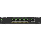 Netgear 5-Port Gigabit Ethernet High-Power PoE+ Plus Switch (GS305EPP) Gestionado L2/L3 Gigabit Ethernet (10/100/1000) Energía sobre Ethernet (PoE) Negro, Interruptor/Conmutador negro, Gestionado, L2/L3, Gigabit Ethernet (10/100/1000), Bidireccional completo (Full duplex), Energía sobre Ethernet (PoE)