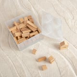 Room Copenhagen LEGO Ladrillo de almacenamiento 4 tapa superior con purpurina, Caja de depósito transparente