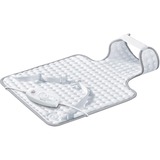 Sanitas SHK 55 Manta eléctrica 100 W Gris, Blanco Terciopelo, Almohadas eléctricas blanco, 590 mm, 300 mm, 420 g, Terciopelo, Lavado a máquina, 30 °C