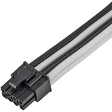 SilverStone Cable de extensión PCIe SST-PP07E-PCIBW negro/blanco