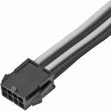 SilverStone Cable de extensión PCIe SST-PP07E-PCIBW negro/blanco