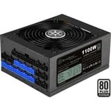 SilverStone ST1100-TI v2.0 unidad de fuente de alimentación 1100 W 20+4 pin ATX ATX Negro, Fuente de alimentación de PC negro, 1100 W, 90 - 264 V, 1200 W, 47 - 63 Hz, Activo, 120 W