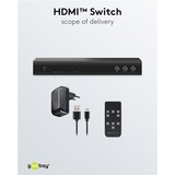 goobay 58490, Conmutador HDMI negro