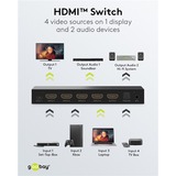 goobay 58490, Conmutador HDMI negro