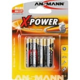 Ansmann Micro / AAA / LR03 Batería de un solo uso Alcalino Batería de un solo uso, AAA, Alcalino, 1,5 V, 4 pieza(s), Negro