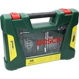 Bosch 2 607 017 191 broca Juego de brocas 68 pieza(s), Conjuntos de brocas & puntas verde, Taladro, Juego de brocas, Metal, Piedra, Madera, 1,68 kg, 68 pieza(s), Phillips, Pozidriv, Torx