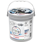 Bosch Disco de corte para acero inoxidable y metal, Ø 125 mm, 100 piezas en cubo, Hoja 