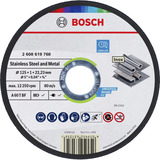 Bosch Disco de corte para acero inoxidable y metal, Ø 125 mm, 100 piezas en cubo, Hoja 