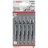 Bosch Hoja de sierra de calar T 244 D Speed para madera, 100mm 