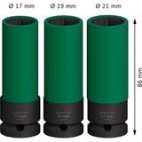 Bosch Juego de dados de impacto PRO 1/2", 3 piezas, Llave de tubo negro