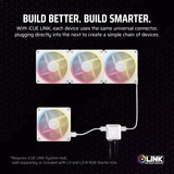 Corsair iCUE LINK LX140-R RGB PWM Reverse, Ventilador blanco