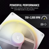 Corsair iCUE LINK LX140-R RGB PWM Reverse, Ventilador blanco