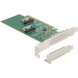 DeLOCK 90077 tarjeta y adaptador de interfaz Interno PCIe, 64 Gbit/s, 5 - 50 °C, -25 - 70 °C, 15 - 90%, Windows 10, Windows 7, Windows 8.1
