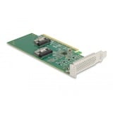 DeLOCK 90077 tarjeta y adaptador de interfaz Interno, Controlador PCIe, 64 Gbit/s, 5 - 50 °C, -25 - 70 °C, 15 - 90%, Windows 10, Windows 7, Windows 8.1