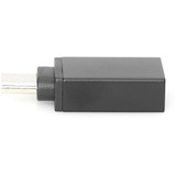 Digitus Adaptador USB Tipo-C, Tipo-C - A negro