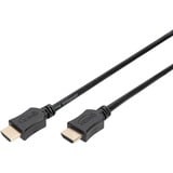 Digitus Cable HDMI de alta velocidad con Ethernet, tipo A negro