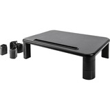 Digitus Elevación ergonómica del monitor, Soporte de monitor negro, Soporte para ordenador portátil, Negro, 10 kg, 280 mm, 400 mm, 145 mm