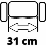 EINHELL GC-ES 1231/1 escarificador de césped 1200 W Negro, Rojo rojo/Negro, 1200 W, 31 cm, 9 mm, 300 m², 18 cm, 10 cm