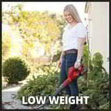 EINHELL GE-CL 18 Li E Kit aspiradora de hojas 210 kmh Negro, Rojo 18 V Ión de litio, Soplador de hojas rojo/Negro, 210 kmh, Negro, Rojo, 18 V, Ión de litio, 0,65 h, 2 Ah