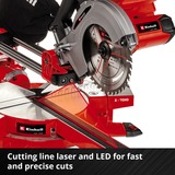 EINHELL TE-SM 36/210 Li-Solo, Sierras de corte a inglete y a bisel rojo