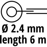 Einhell 3405086 accesorio para cortaborde y desbrozadora, Hilo de Mackie Negro, Einhell, 1 pieza(s), 90 mm, 60 mm, 95 mm