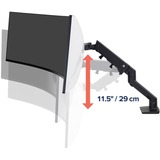 Ergotron HX Series 45-647-224 soporte para monitor 124,5 cm (49") Negro Escritorio, Soporte de monitor negro, Abrazadera, 19,1 kg, 124,5 cm (49"), 100 x 100 mm, Ajustes de altura, Negro