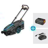 GARDENA PowerMax Duo 46/36V, 14646-65, Cortacésped negro/Gris