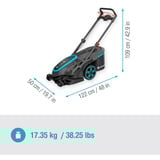 GARDENA PowerMax Duo 46/36V, 14646-65, Cortacésped negro/Gris