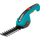 GARDENA Tijeras de césped a batería ClassicCut Li, 3,6Volt, juego con cuchillo para arbustos, Podadora turquesa/Negro