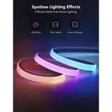 Govee Luz de cuerda de neón LED RGBIC para escritorios, Tira de LED 