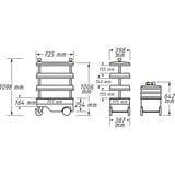 Hazet Carro de herramientas Assistent 166C, Carros de herramienta 