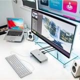 ICY BOX IB-DK2880-C41 Alámbrico USB4 Antracita, Negro, Estación de acoplamiento Alámbrico, USB4, 100 W, 10,100,1000,2500 Mbit/s, Antracita, Negro, MicroSD (TransFlash), MicroSDHC, MicroSDXC, SD, SDHC, SDXC