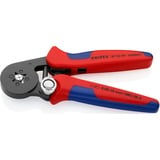 KNIPEX 97 53 04 alicate, Crimpadora rojo/Azul, Acero cromo vanadio, Azul/Rojo, 18 cm, 405 g