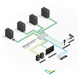 Lindy Switch KVM de 4 puertos blanco