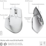 Logitech 910-006572 ratón Oficina mano derecha Bluetooth Laser 8000 DPI gris claro, mano derecha, Laser, Bluetooth, 8000 DPI, Gris