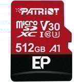 Patriot EP Series 512 GB microSDXC, Tarjeta de memoria rojo/Negro
