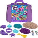 Spin Master Kinetic Sand, set palacio de la sirena, 934 g de arena que brilla (morado, turquesa y arena de playa), arenero plegable reutilizable y herramientas, juguetes sensoriales para niños a partir de 3 años, Juego de arena Kinetic Sand , set palacio de la sirena, 934 g de arena que brilla (morado, turquesa y arena de playa), arenero plegable reutilizable y herramientas, juguetes sensoriales para niños a partir de 3 años, Arena kinética infantil, 3 año(s), Multicolor