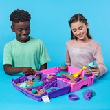 Spin Master Kinetic Sand, set palacio de la sirena, 934 g de arena que brilla (morado, turquesa y arena de playa), arenero plegable reutilizable y herramientas, juguetes sensoriales para niños a partir de 3 años, Juego de arena Kinetic Sand , set palacio de la sirena, 934 g de arena que brilla (morado, turquesa y arena de playa), arenero plegable reutilizable y herramientas, juguetes sensoriales para niños a partir de 3 años, Arena kinética infantil, 3 año(s), Multicolor