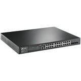 TP-Link TL-SG3428MP switch Gestionado L2/L3 Gigabit Ethernet (10/100/1000) Energía sobre Ethernet (PoE) 1U Negro, Interruptor/Conmutador Gestionado, L2/L3, Gigabit Ethernet (10/100/1000), Energía sobre Ethernet (PoE), Montaje en rack, 1U