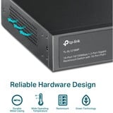 TP-Link TL-SL1218MP, Interruptor/Conmutador negro