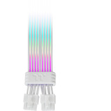 Thermaltake Mod ARGB Snow Cable 8Pin, Administración de cables blanco