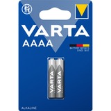 VARTA 4061 101 402 Batería de un solo uso AAAA Alcalino Batería de un solo uso, AAAA, Alcalino, 1,5 V, 2 pieza(s), 40,2 mm