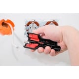 Wiha Herramienta de pelado y montaje para cable coaxial con conector F, Herramienta de pelado / decapado negro/Rojo