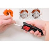 Wiha Herramienta de pelado y montaje para cable coaxial con conector F, Herramienta de pelado / decapado negro/Rojo