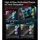 Xilence Flare X909.ARGB, Cajas de torre negro