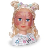 ZAPF Creation BABY born Cabeza de estilo para pintar y peinar, Cabeza de maquillaje y peluquería 