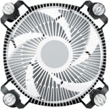 ARCTIC Alpine 17 Procesador Refrigerador de aire 9,2 cm Negro, Plata 1 pieza(s), Disipador de CPU negro/blanco, Refrigerador de aire, 9,2 cm, 100 RPM, 2000 RPM, 0,3 sonio, Negro, Plata