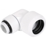 Alphacool Conector roscado Eiszapfen 13mm HardTube giratorio 90° G1/4 - Blanco, Conexión blanco