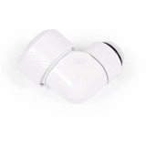 Alphacool Conector roscado Eiszapfen 13mm HardTube giratorio 90° G1/4 - Blanco, Conexión blanco