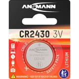 Ansmann Lithium CR 2430, 3 V Battery Batería de un solo uso Ión de litio plateado, 3 V Battery, Batería de un solo uso, Ión de litio, 3 V, 1 pieza(s), CR 2430